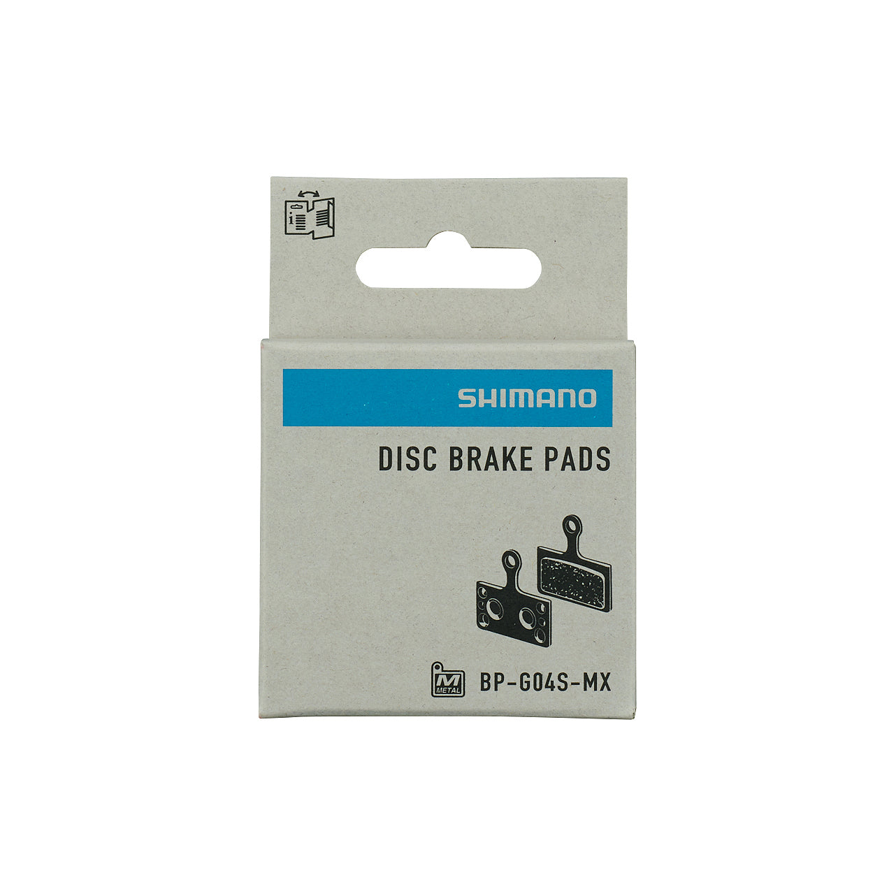Pastillas Freno Disco Shimano BP-G04S-MX Metal Sin Aletas 1 Par Gris #3