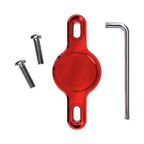 Soporte Muc-Off Secure Tag V2 Localizador Apple Airtag PortabidĂłn Rojo