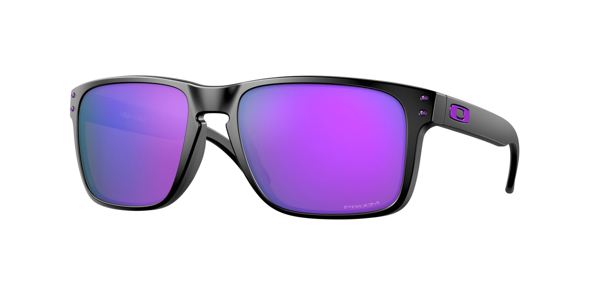 Gafas Sol Oakley Holbrook XL Negro Mate Lente Prizm Violet