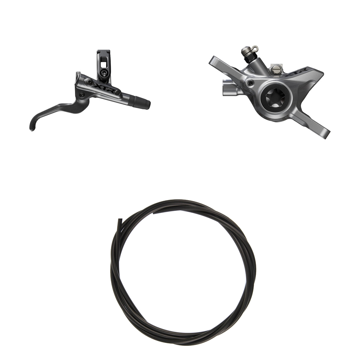 Kit Freno Disco Hidráulico Shimano XTR BR-M9200/BL-M9200 Trasero/Derecho Resina Sin Aletas/Adaptador Latiguillo 1700mm Negro #2